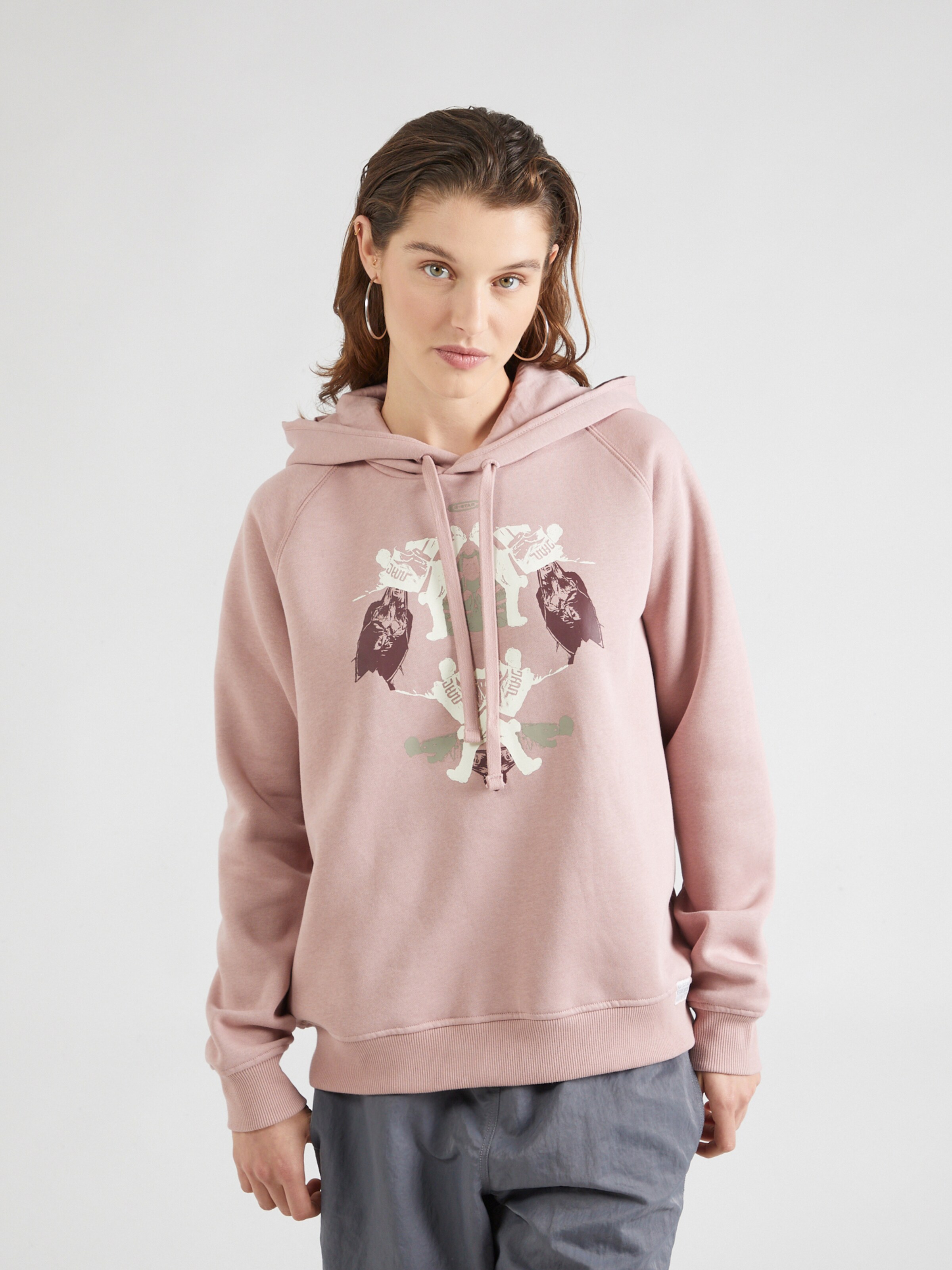 G STAR Sweatshirt Look Book in Mauve ABOUT YOU