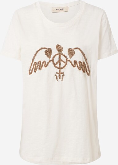 Tricou 'Royal' MOS MOSH pe șamoa / alb natural, Vizualizare produs