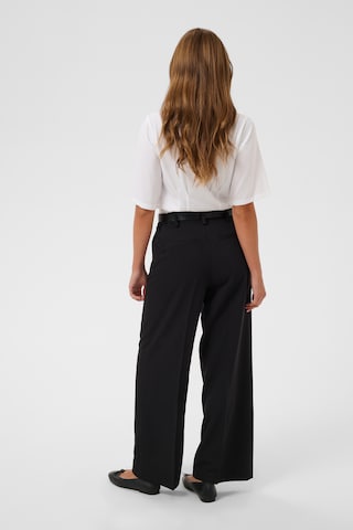 Kaffe Wide leg Trousers with creases 'KAsakura' in Black