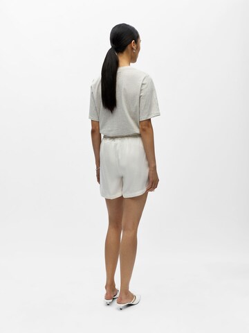 Loosefit Pantalon 'OBJFrame' OBJECT en blanc