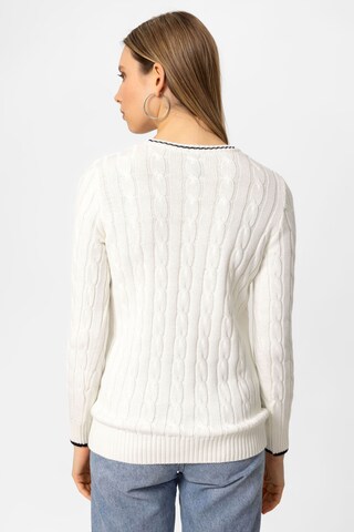 DENIM CULTURE Sweater 'KENDALL' in White