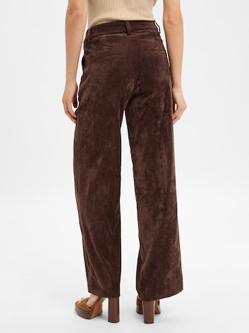 Cambio Wide leg Trousers 'Amelie' in Brown