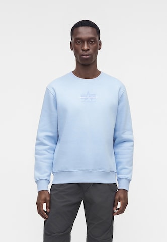mėlyna ALPHA INDUSTRIES Megztinis be užsegimo 'Foam': priekis