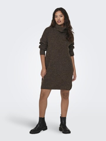 JDY Knitted dress in Brown