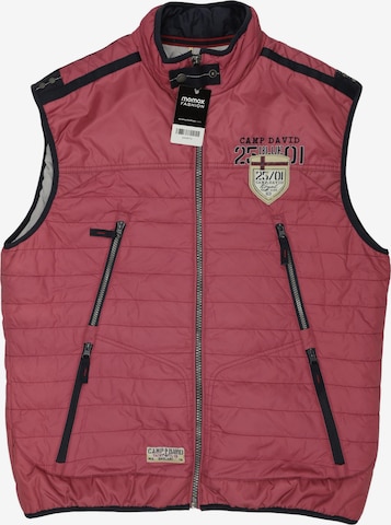 CAMP DAVID Weste XL in Pink: Vorderseite