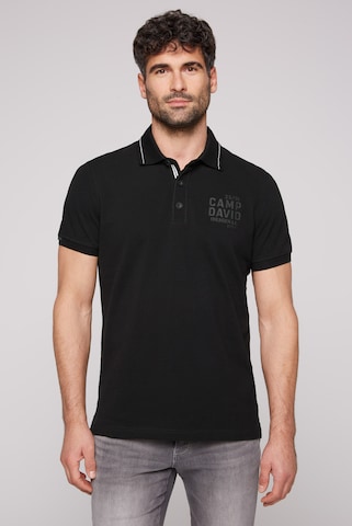 CAMP DAVID Shirt in Black: front