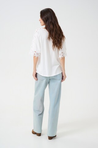 T-shirt 'Livy' Cream en blanc