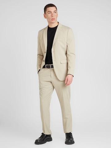 Coupe slim Costume 'LIAM' SELECTED HOMME en beige