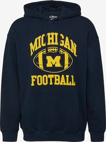 Sweat-shirt s.Oliver en bleu : devant