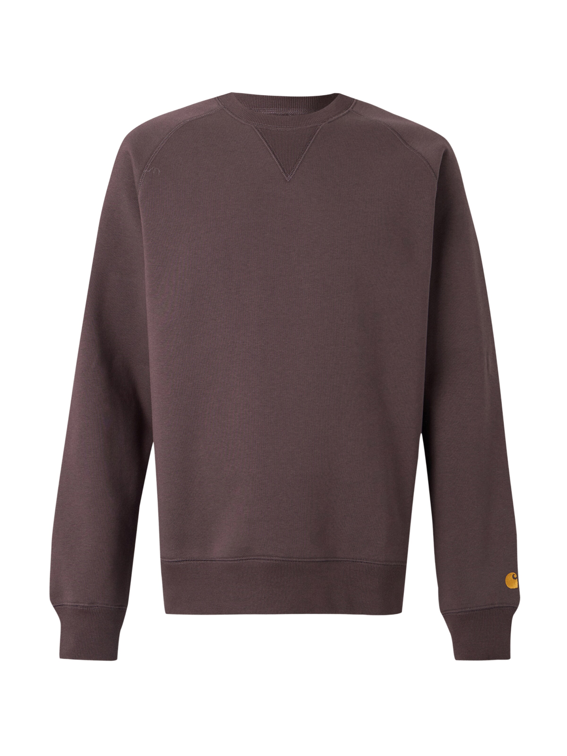 Carhartt WIP Sweatshirt 'Chase' in Brown: front