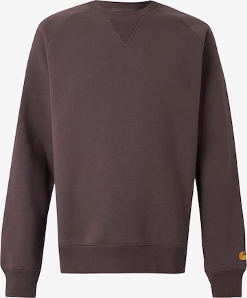 Carhartt WIP Sweatshirt 'Chase' in Brown: front