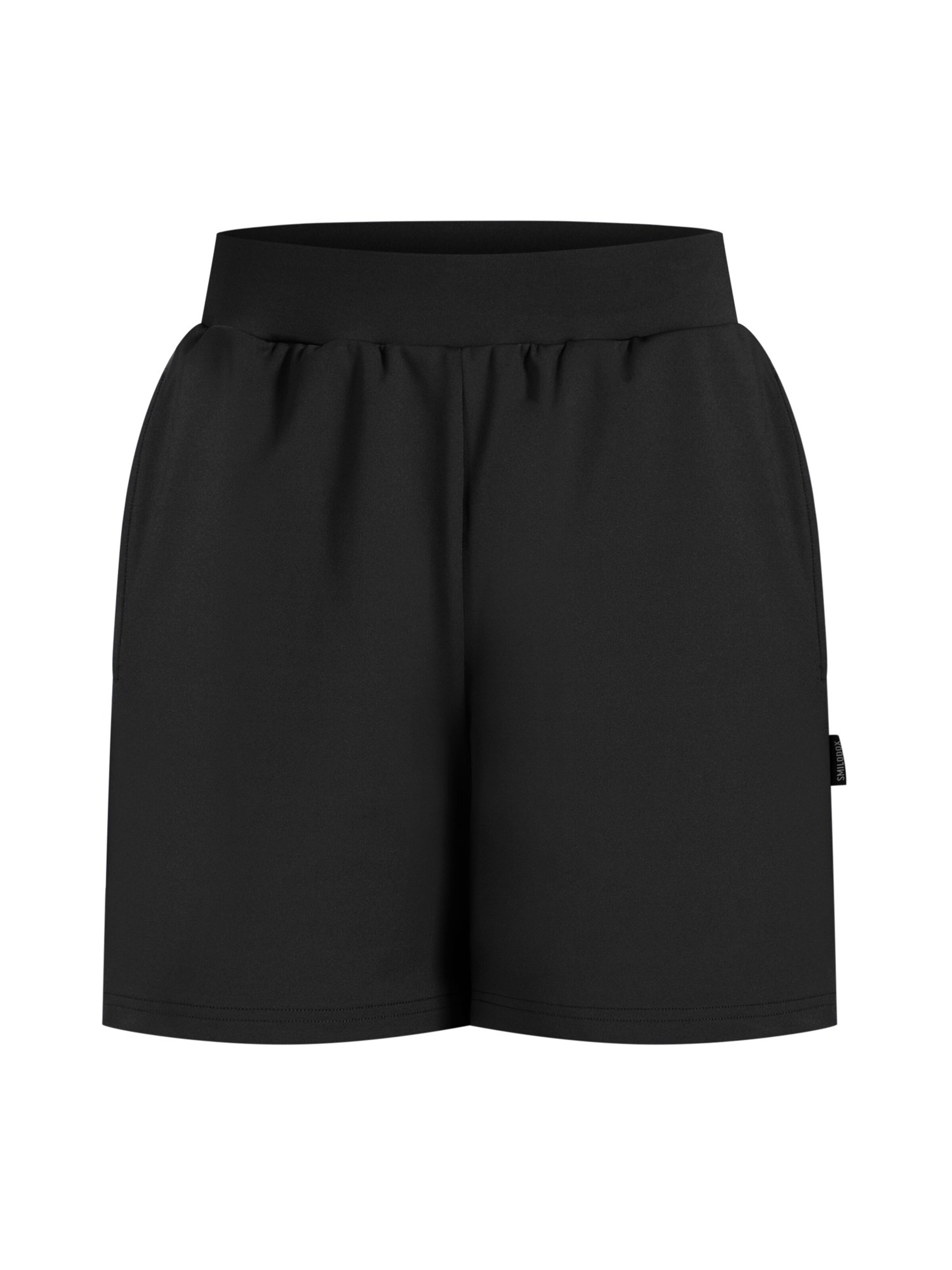 Smilodox Regular Shorts with Pockets ' Corry ' in Schwarz: Vorderseite