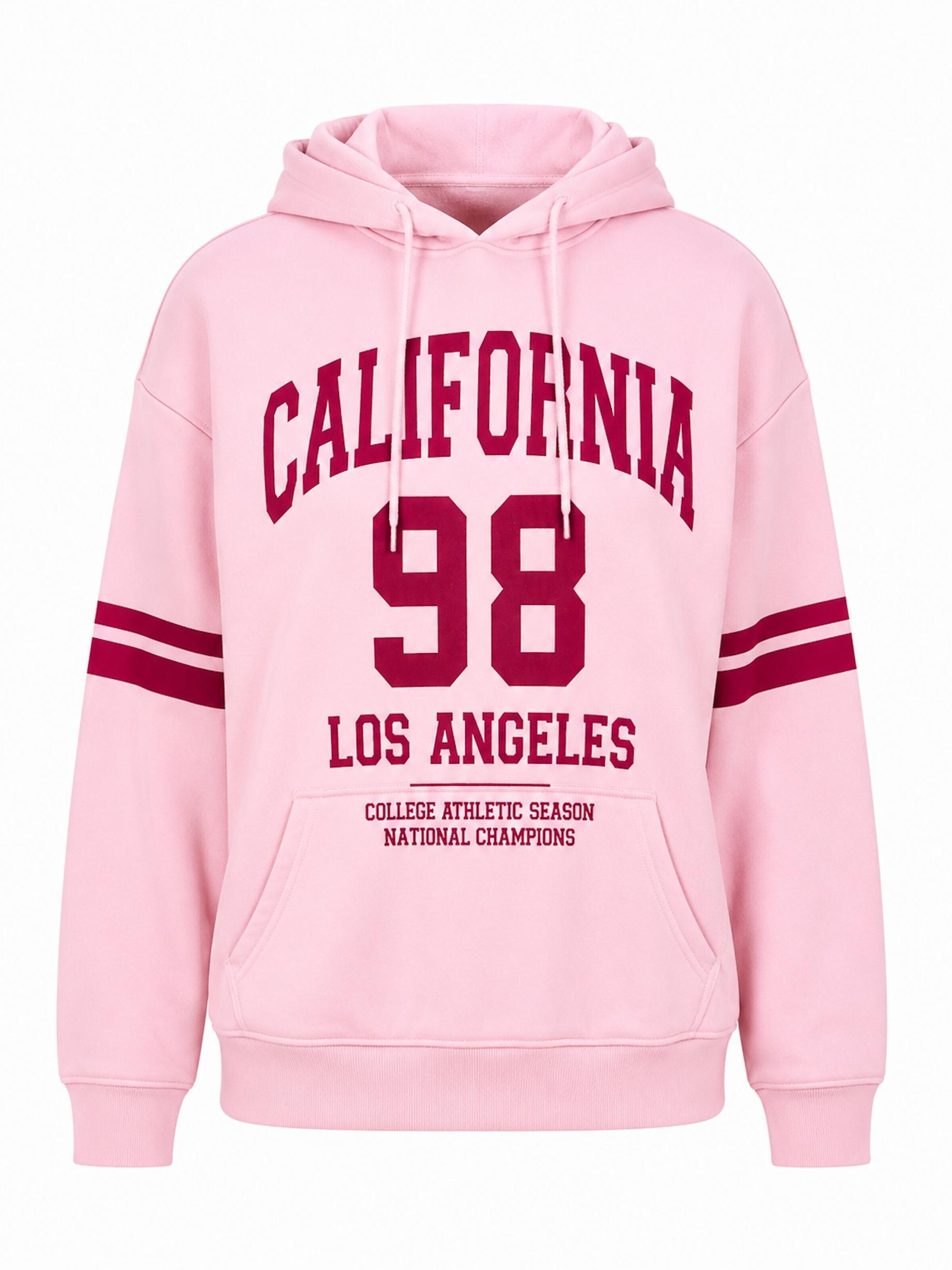 Worldclassca Oversizepullover 'California 98'‌‌‌‌‌ in Pink: Vorderseite