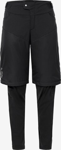 VAUDE Slimfit Outdoorbroek 'All Year Moab ZO P III ' in Zwart: voorkant