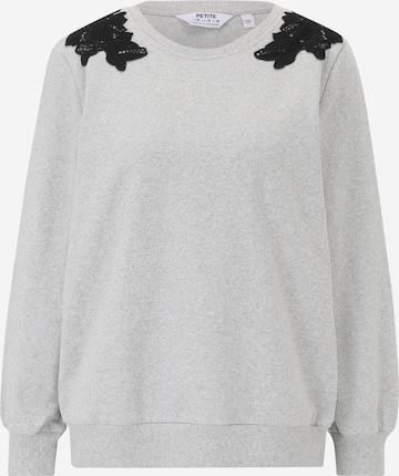 Sweat-shirt Dorothy Perkins Petite en gris : devant