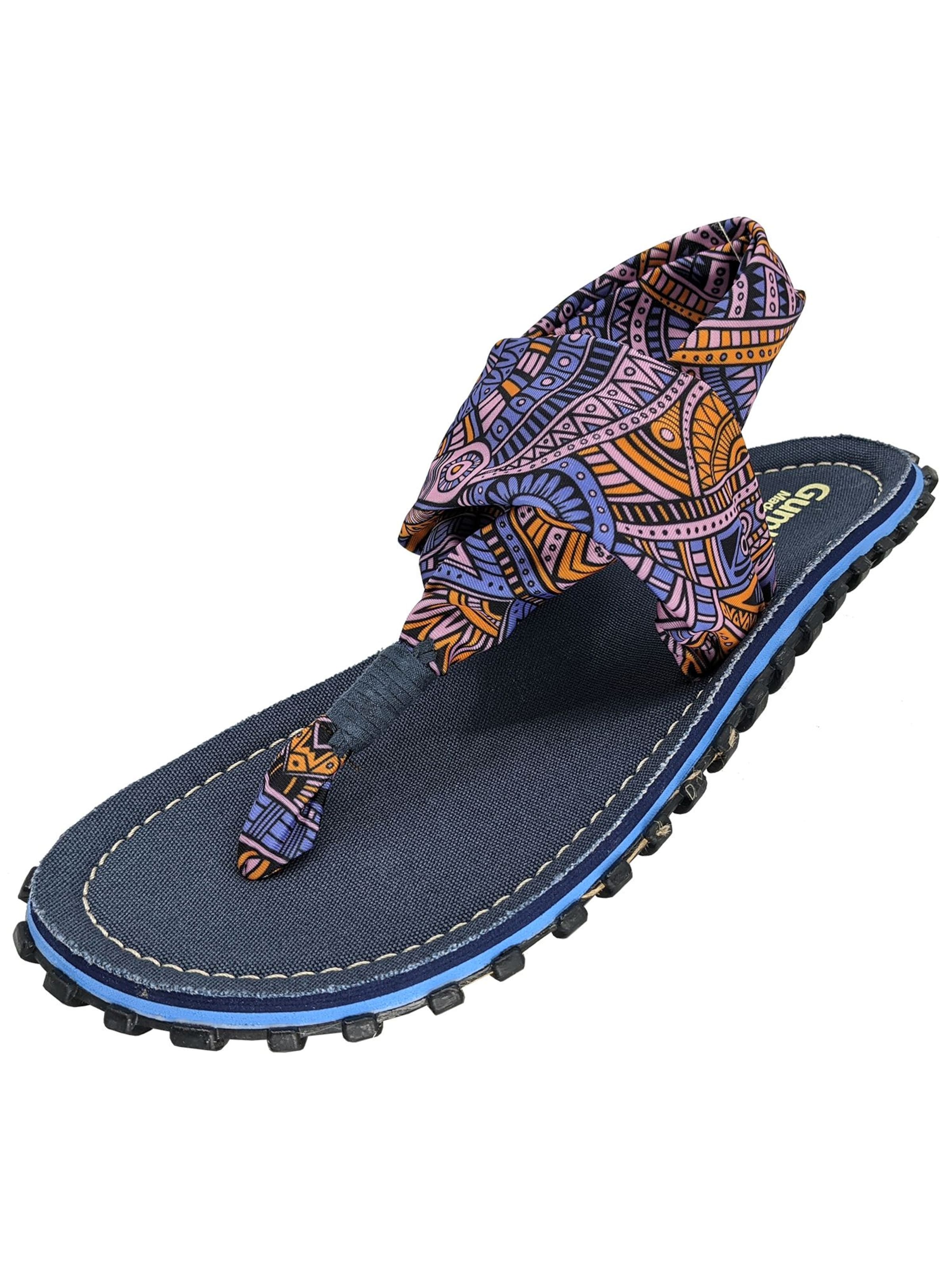 Gumbies T-Bar Sandals 'Gumbies Slingbacks' in Blue: front