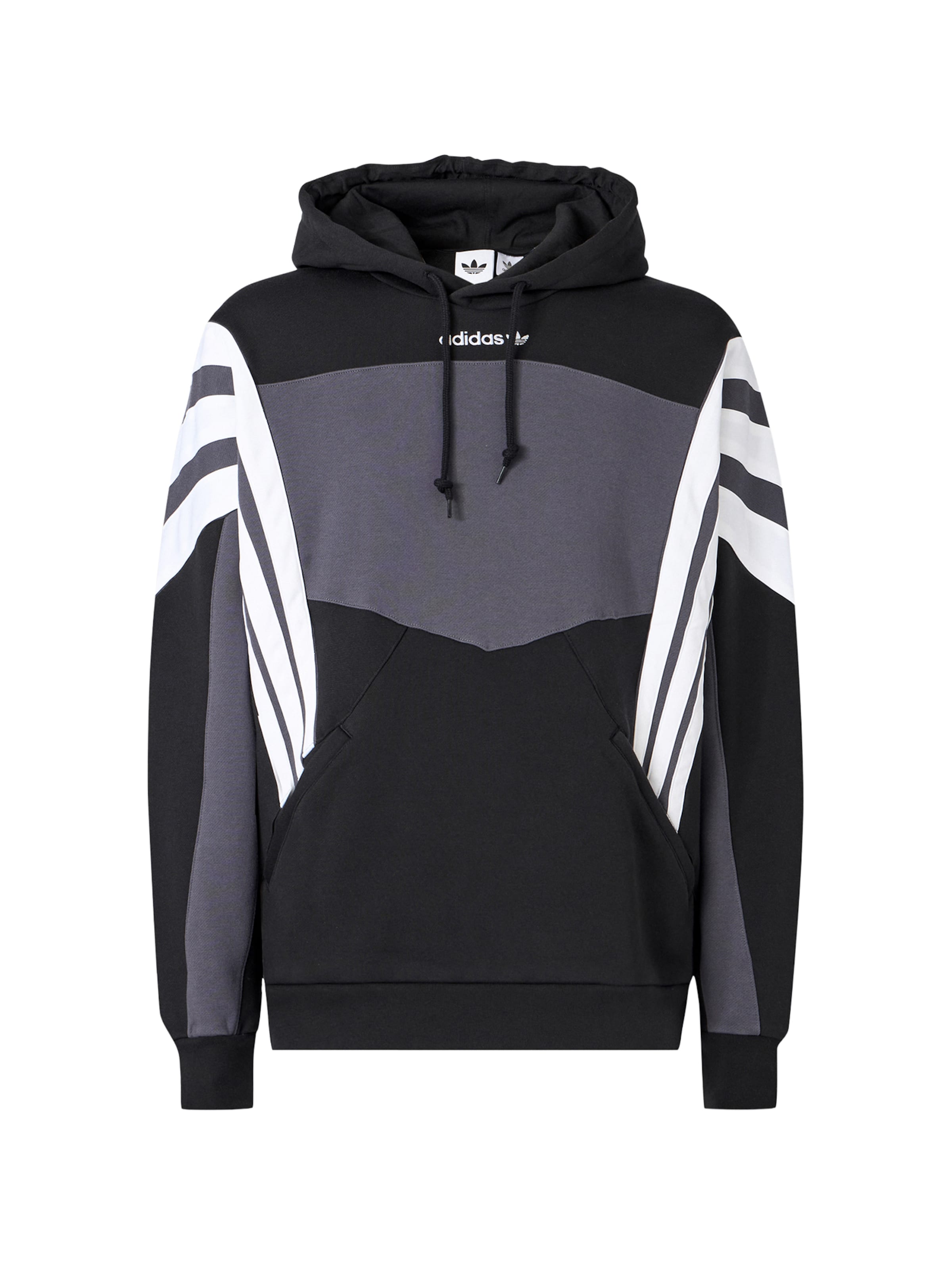 ADIDAS ORIGINALS Μπλούζα φούτερ 'SANTIAGO' σε μαύρο: μπροστά