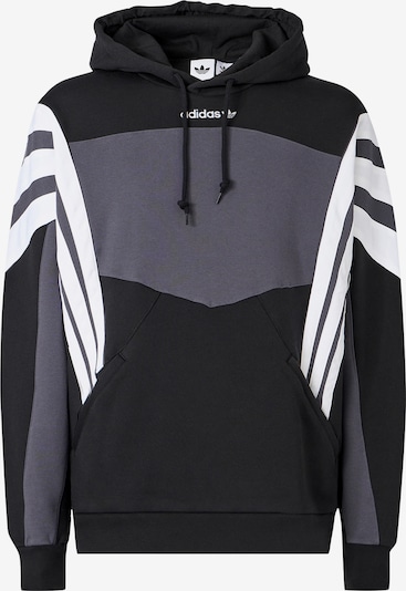 Megztinis be užsegimo 'SANTIAGO' iš ADIDAS ORIGINALS, spalva – pilka / juoda / balta, Prekių apžvalga