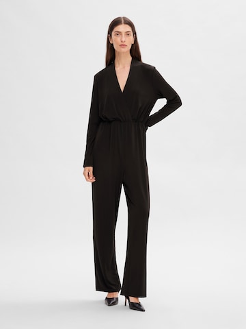 SELECTED FEMME Jumpsuit 'Robin' in Zwart: voorkant