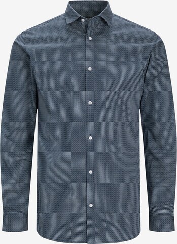Jack & Jones Plus Comfort fit Business Shirt in Blue: front