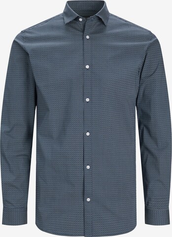 Jack & Jones Plus Business Shirt in Blue: front