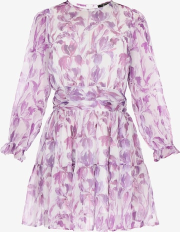 Robe faina en violet : devant