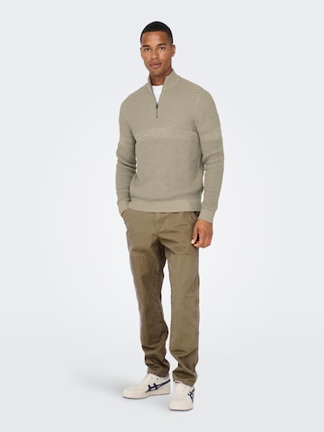 Only & Sons Sweater in Beige