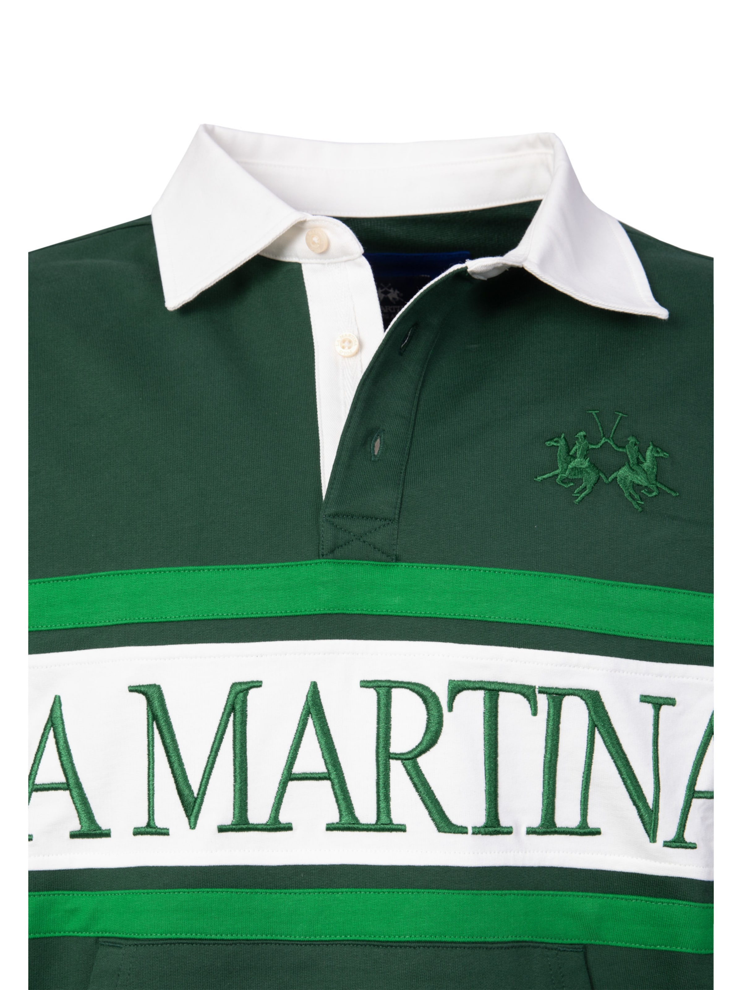 La Martina Sweatshirt ' MCF008 ' in Grün