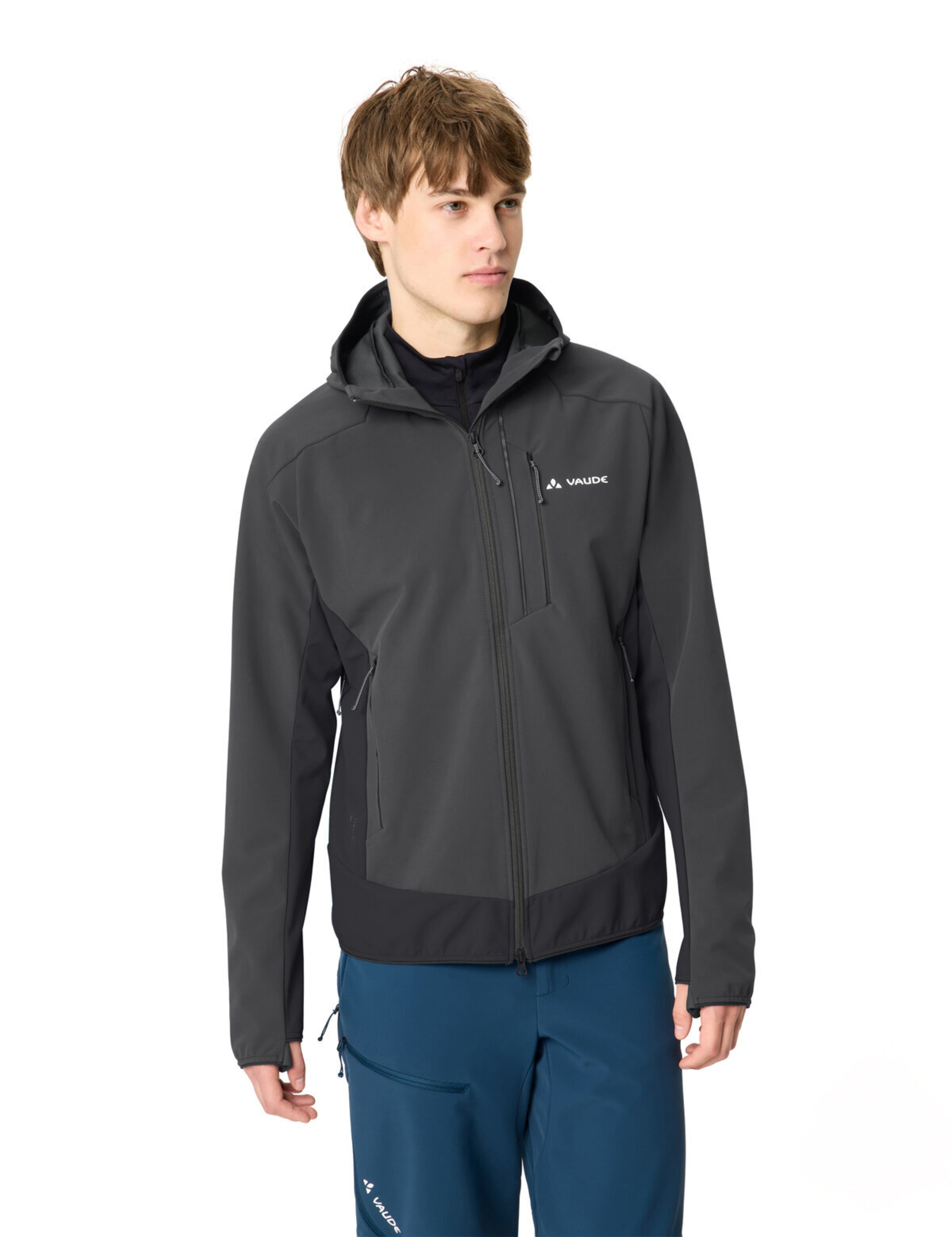 VAUDE Sportjas 'Larice' in Zwart: voorkant