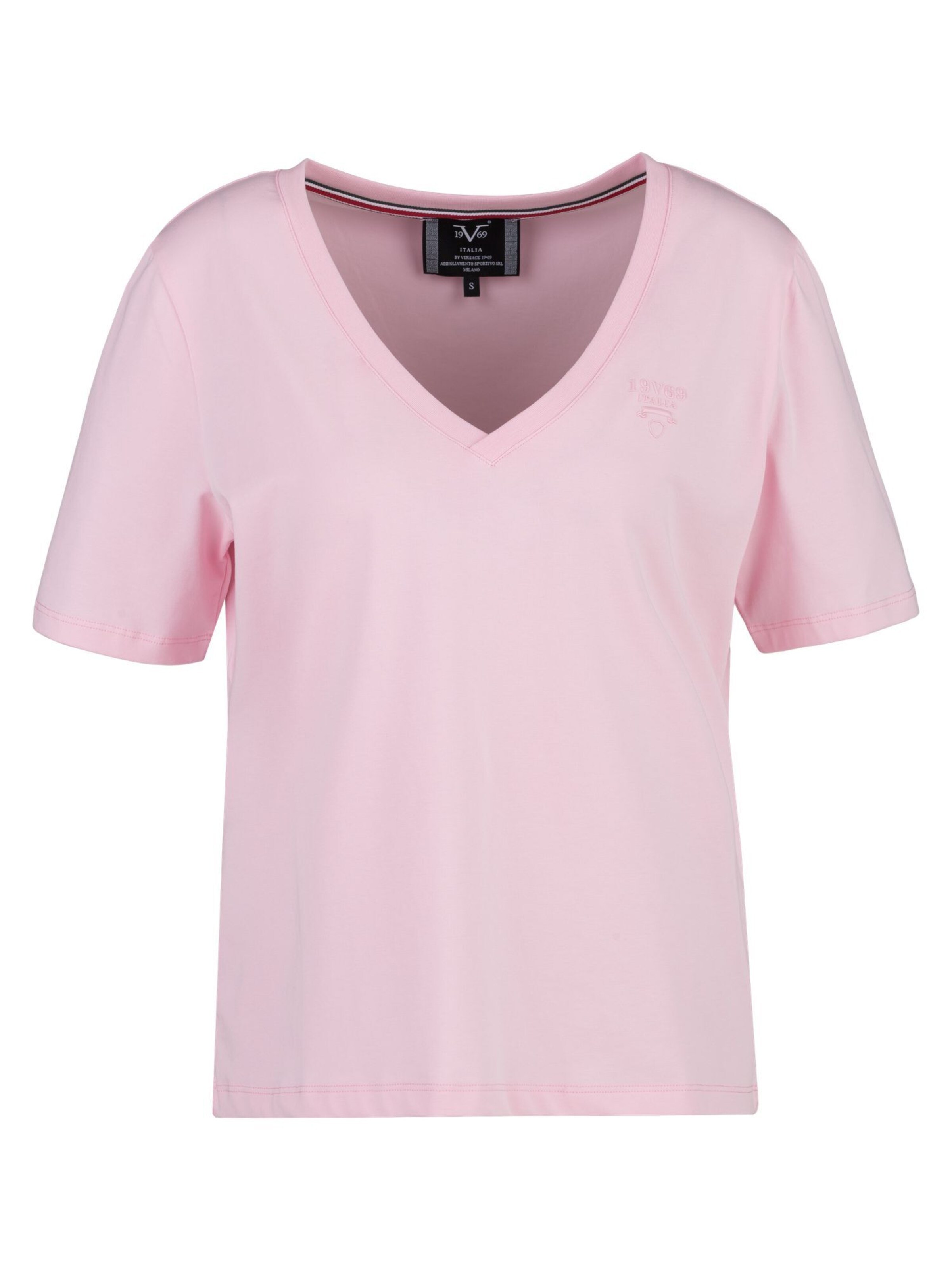 19V69 ITALIA Μπλουζάκι 'Baila' σε ροζ: μπροστά