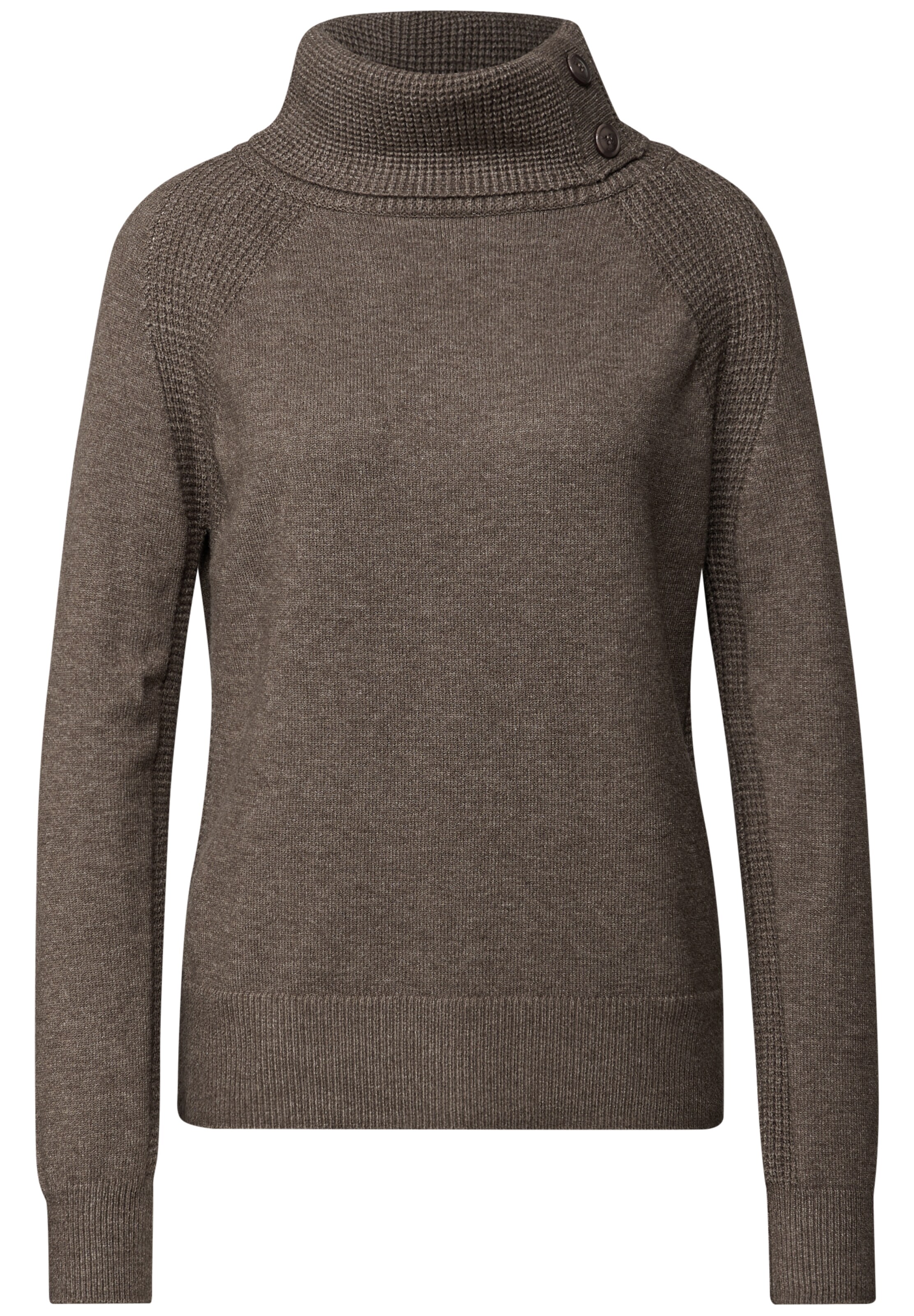 STREET ONE Pullover in Braun: Vorderseite