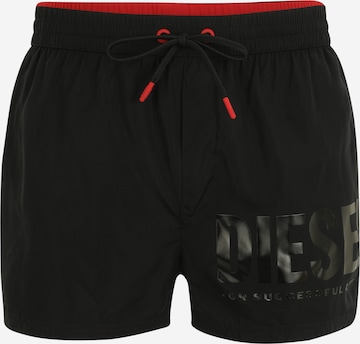 DIESEL Board Shorts 'MARIO' in Black: front