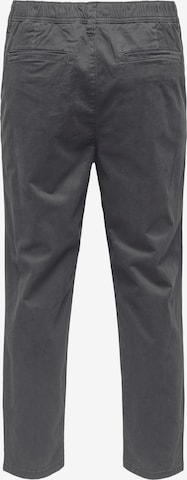 Only & Sons Regular Pleat-Front Pants 'CAM' in Grey