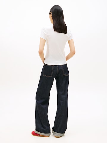 Tommy Jeans Tričko 'ESS' - Biela