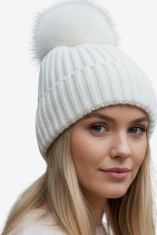 Kumixi Beanie in White: front