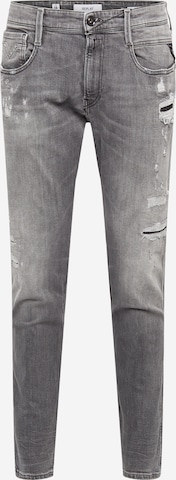 REPLAY Slimfit Jeans 'Anbass' in Grijs: voorkant