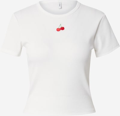 Tricou 'ONLDaniella' ONLY pe roșu / alb, Vizualizare produs