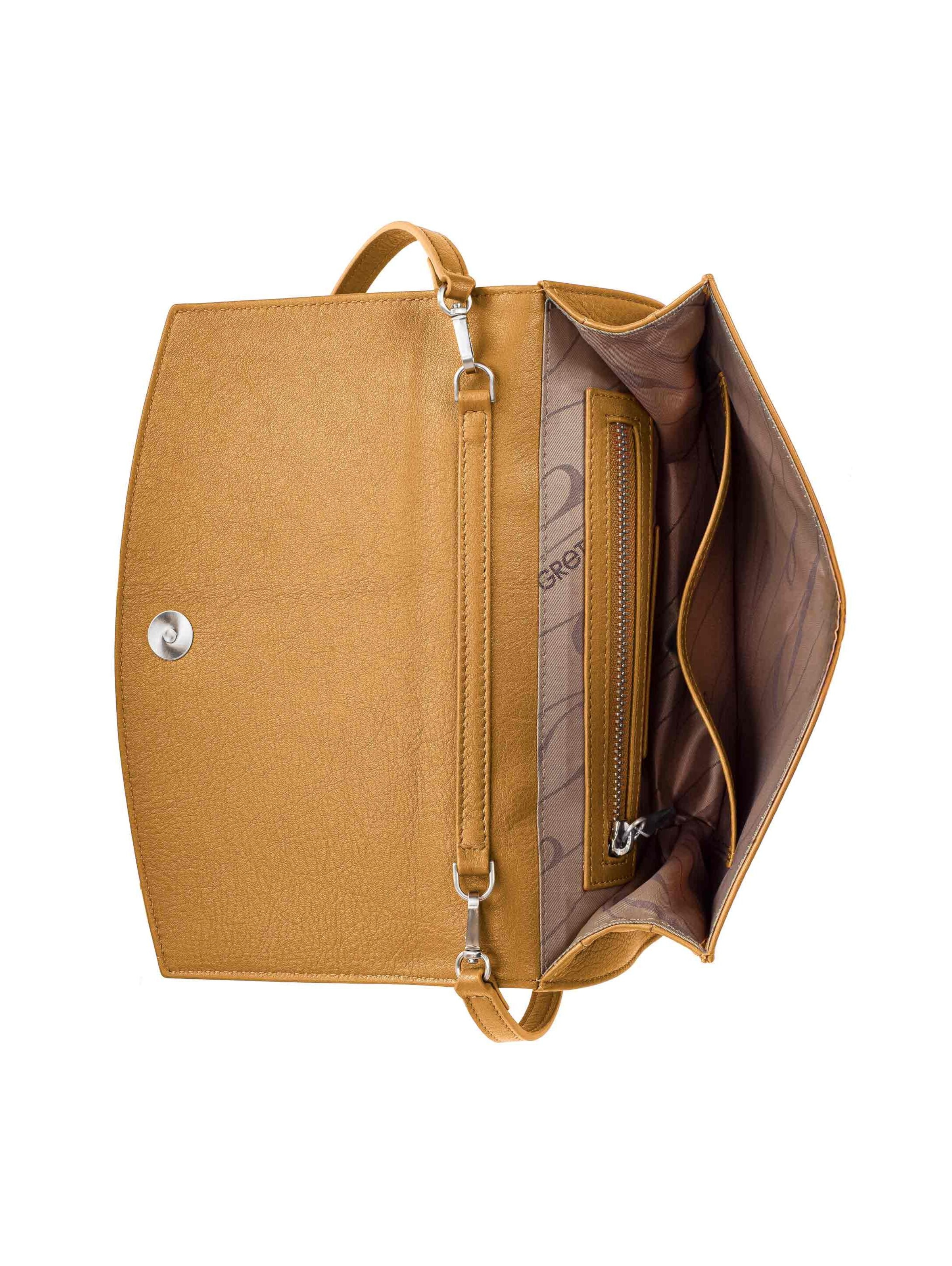 Gretchen Clutch 'OysterThree' in Yellow