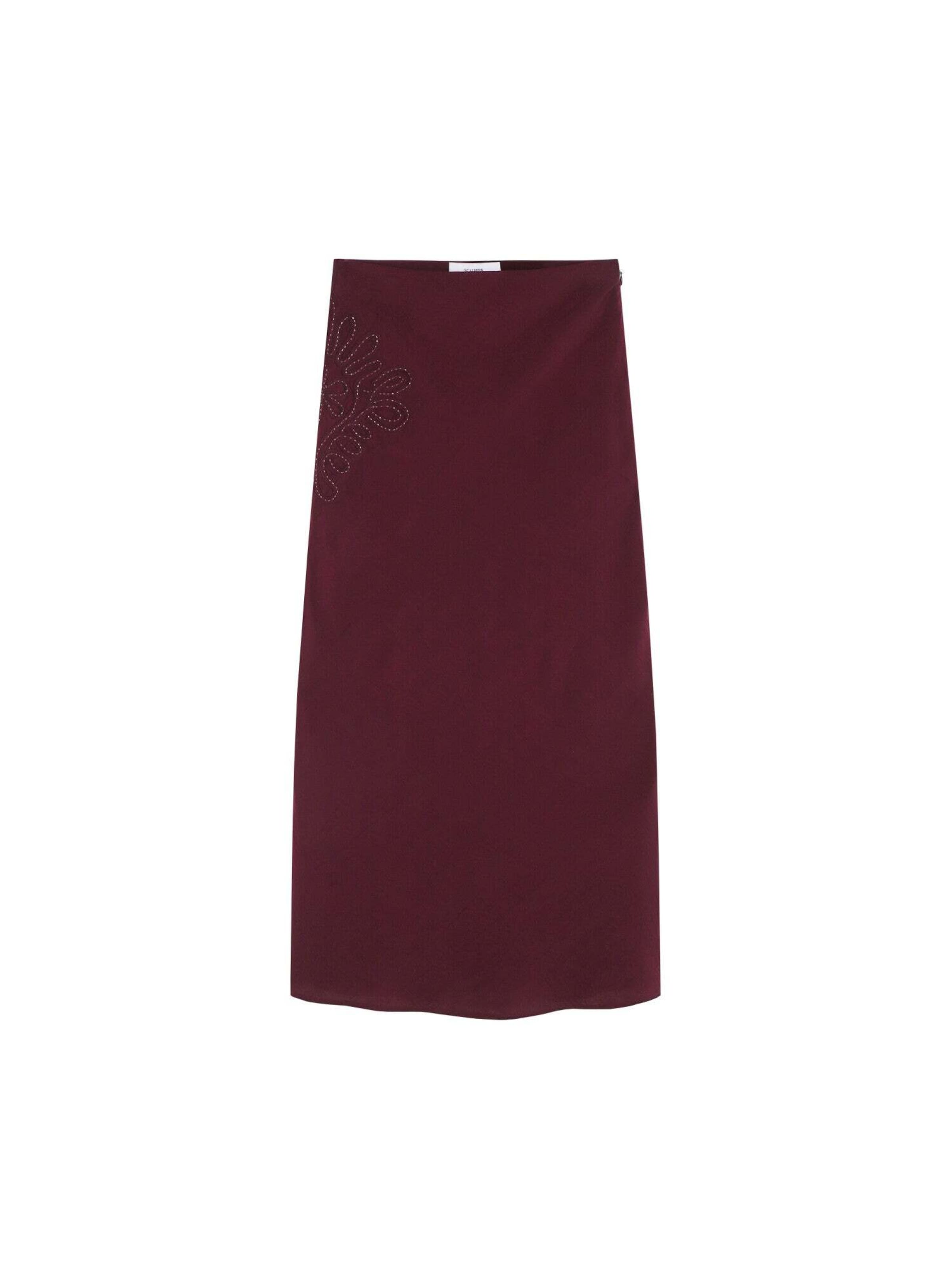 Scalpers Skirt 'Floweremb' in Red: front