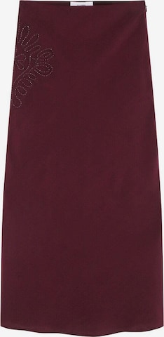 ScalpersSuknja 'Floweremb' - crvena boja: prednji dio