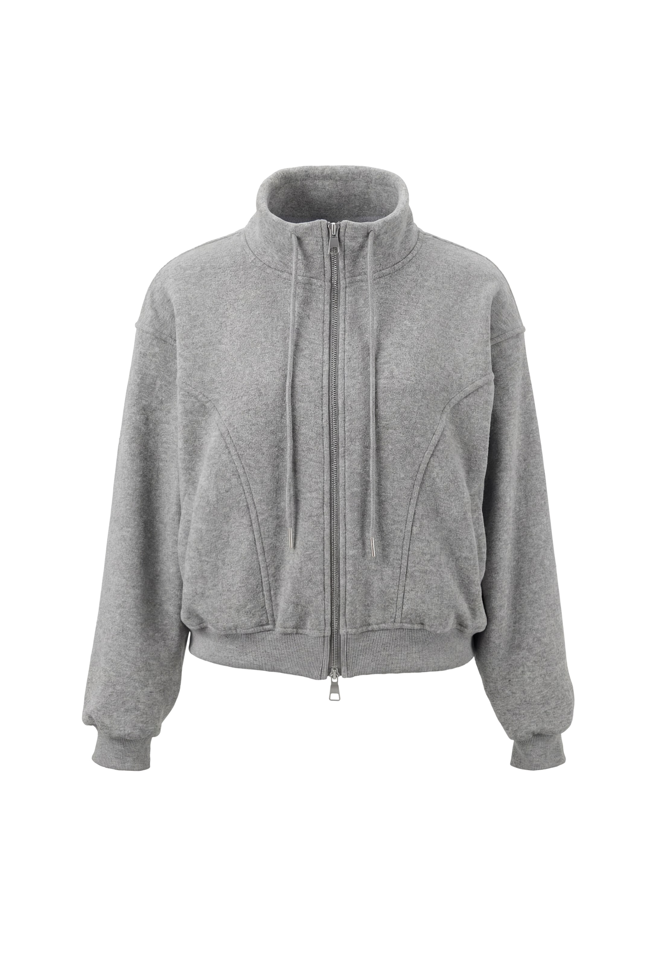Veste en polaire MYMO en gris : devant