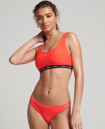 Bustier Hauts de bikini Superdry en orange : devant