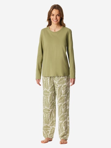 SCHIESSER Pyjama 'Comfort Essentials'‌‌‌‌‌‌‌‌‌ in Beige: Vorderseite