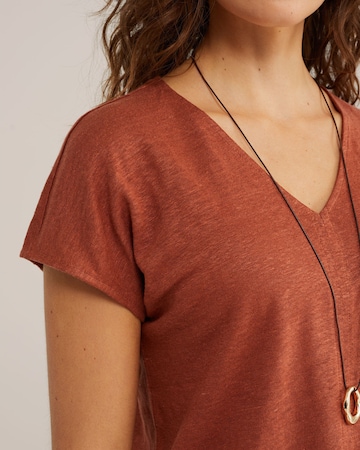 WE Fashion Majica | rjava barva