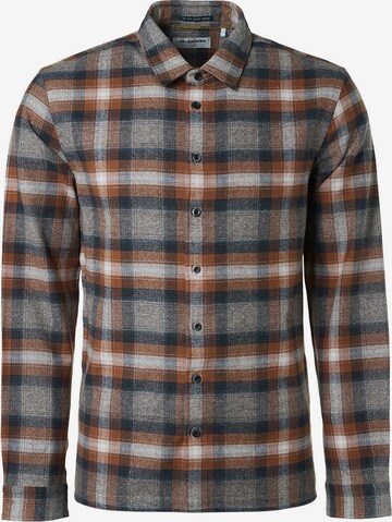 No Excess Regular fit Button Up Shirt in Brown: front