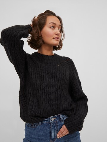 VILA Sweater 'Suba' in Black
