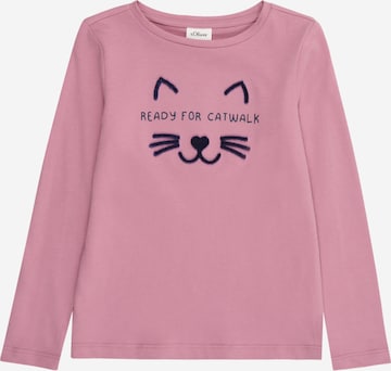 s.Oliver Koszulka w kolorze fioletowy: przód