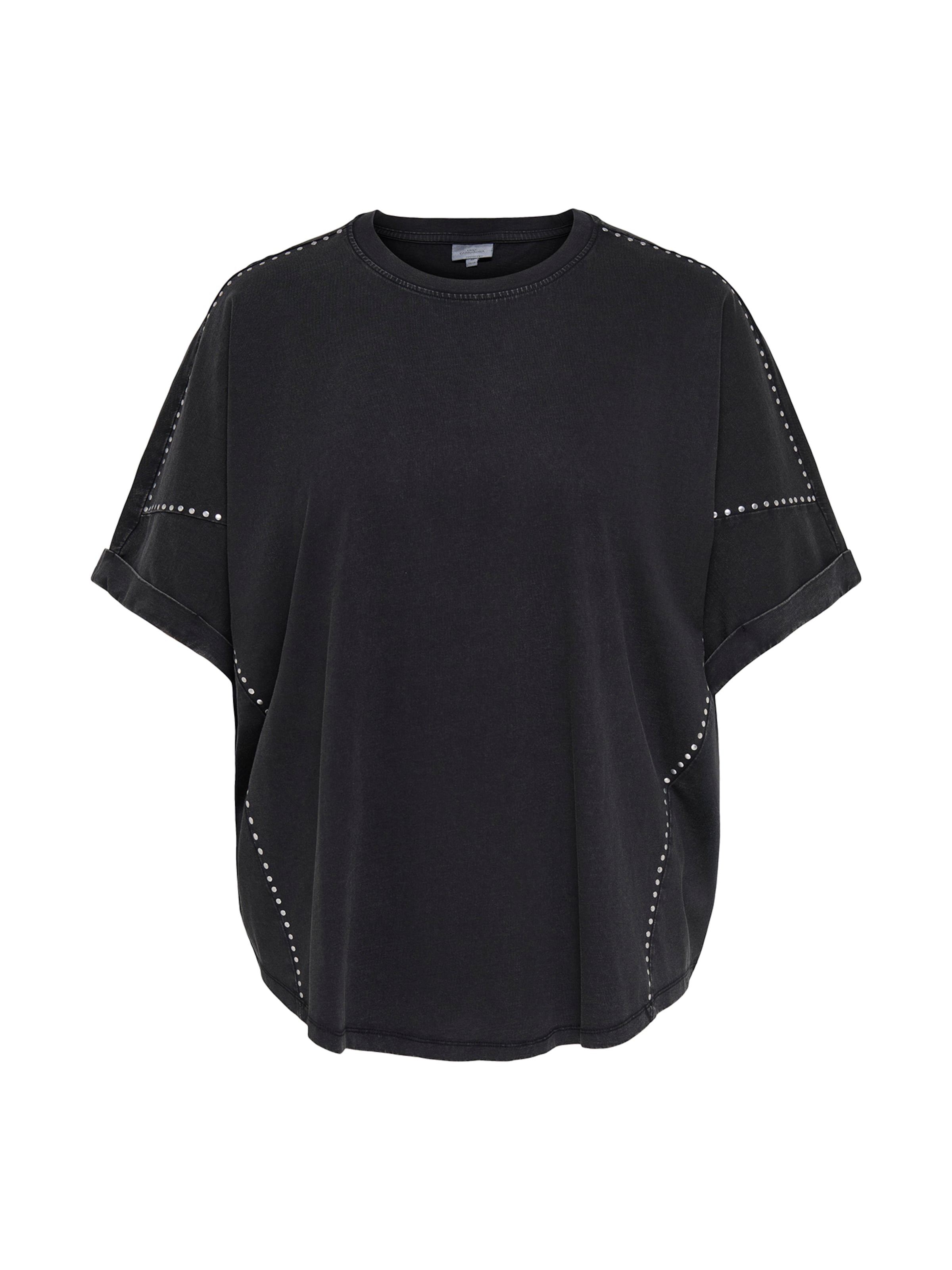ONLY Carmakoma - Camiseta talla grande 'CARJAYLIA' en negro: frente