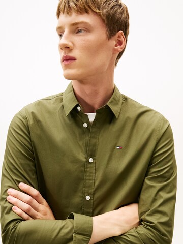 Tommy Jeans Slim Fit Hemd in Grün