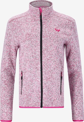 Whistler Athletic Fleece Jacket 'Maleo' in Pink: front